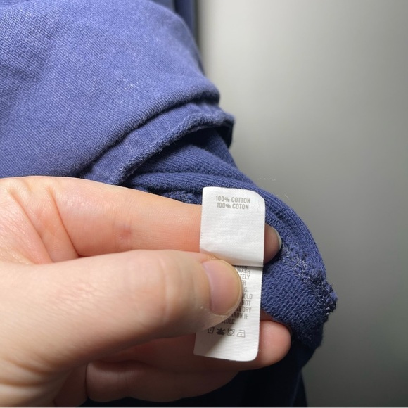 Aerie Women’s sun washed blue desert oversized lightweight cotton hoodie in M - Picture 5 of 6